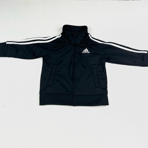 Adidas Black & White Striped Track Suit 12M - Picture 2 of 12